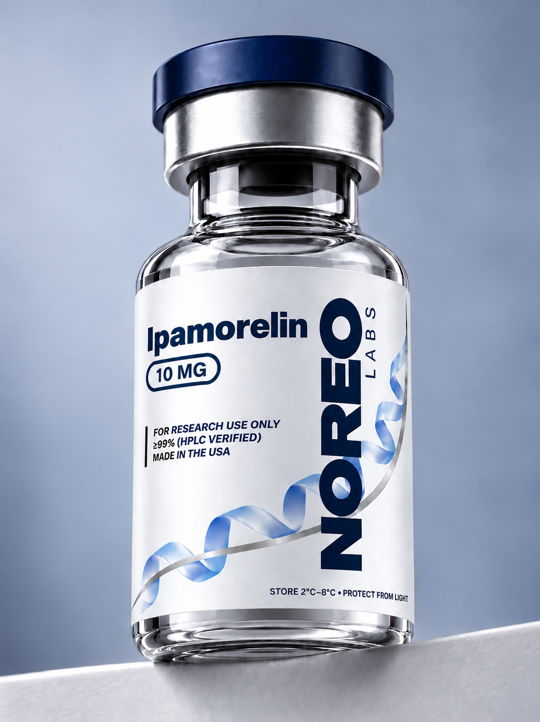 Ipamorelin. For research use only. Not for human or veterinary use.