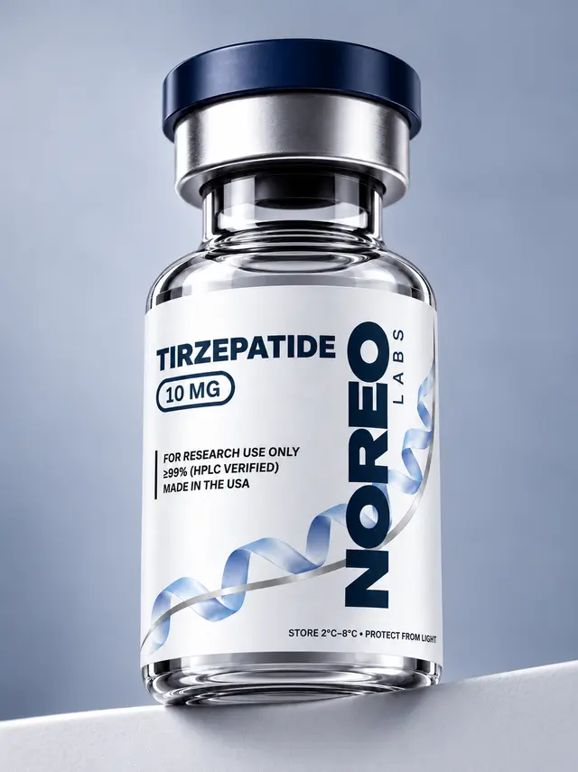 Tirzepatide. For research use only. Not for human or veterinary use.